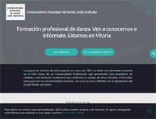 Tablet Screenshot of conservatoriodanzavitoria.com